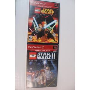 2 Game Lot: Lego Star Wars 1 + 2 II The Original Trilogy (PlayStation 2, PS2)